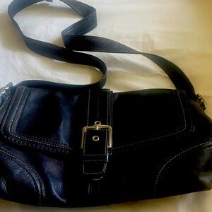 Coach Black Leather Bag